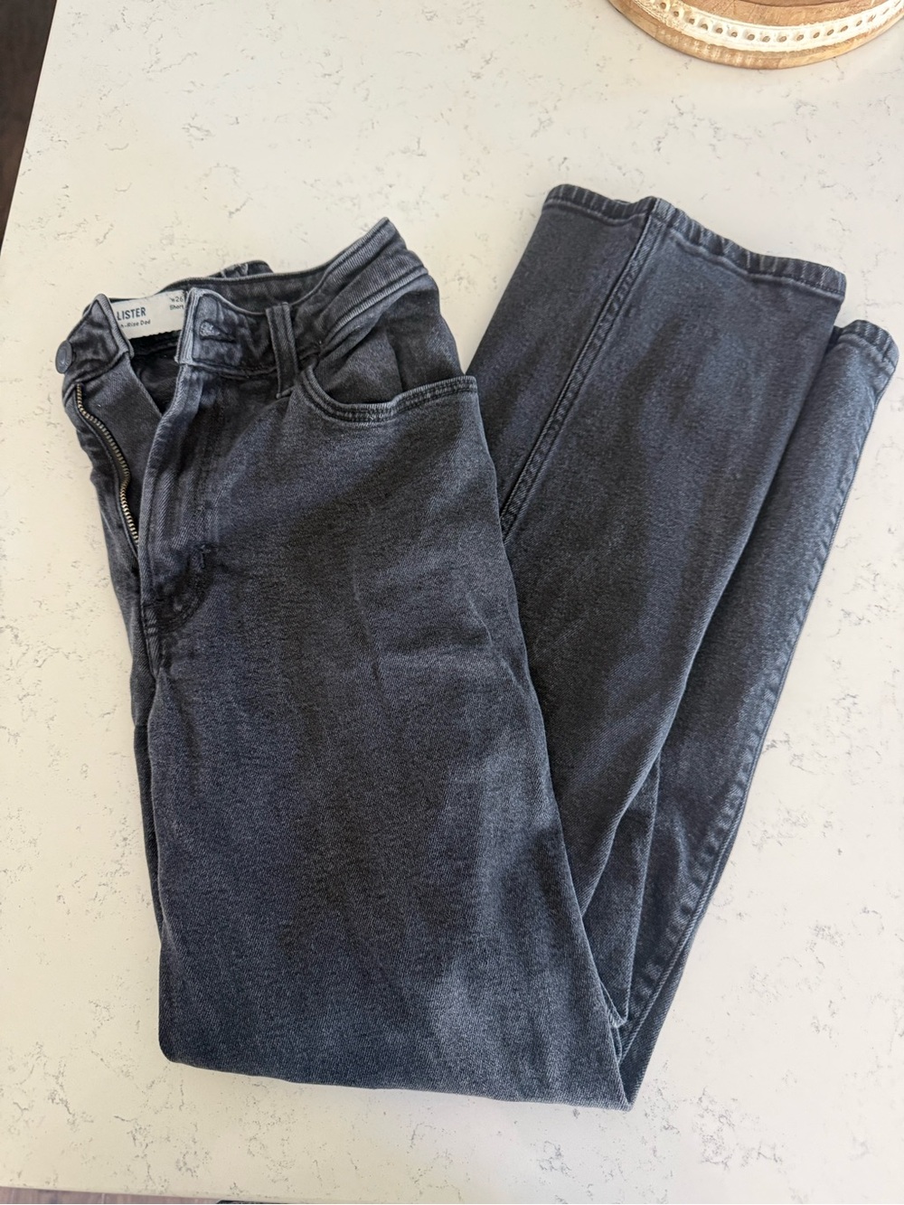 Women’s 26in Black Washed Jeans - Hollister